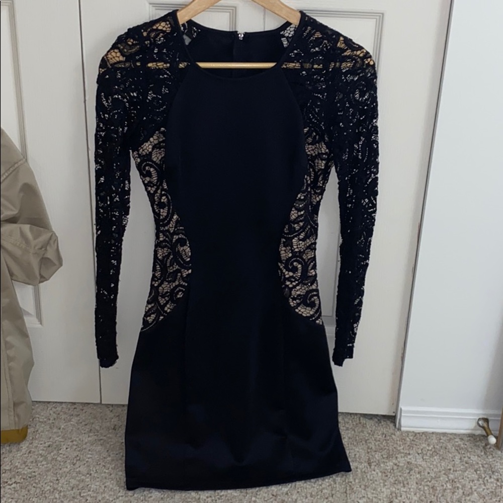 Black lace dress